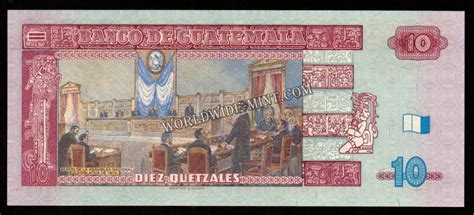 Guatemala 10 Quetzals 2008 UNC Bank Note #CN1021 – Worldwidemint