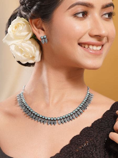 Everyday Edge Oxidised Jewellery Set – Rubans