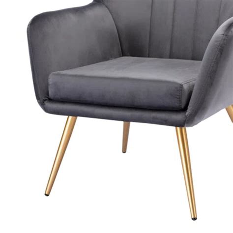 Sumptuous Barrel Velvet Lounge Chair Grey – Nestroots