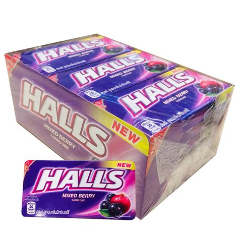 HALLS Mixed Berry Flavoured Candy - 18 Pack, 18 x 22.4 g : Amazon.in ...