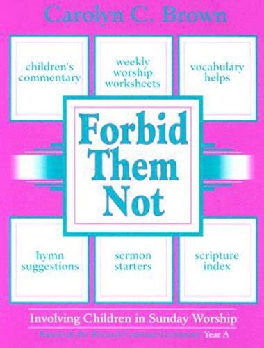 Forbid Them Not Year A: Involving Children in Sunday Worship eBook ...