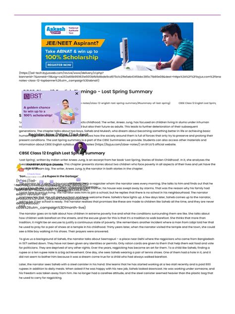 Image result for English Project Class 12 Cbsc Lost Spring