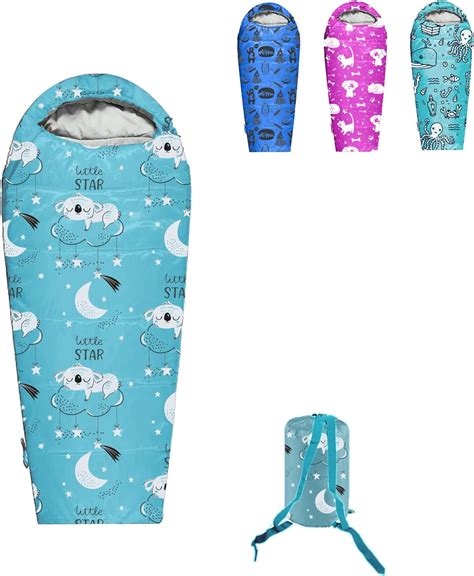 KidzAdventure Indoor Sleepover Child Size Sleeping Bag | Lightweight ...