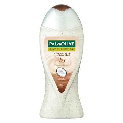 Buy Palmolive Coconut Joy Body Wash, Crème Based Exfoliator with Real ...