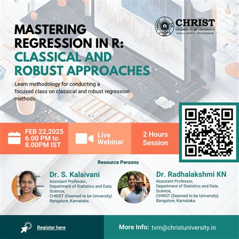 February 22, 2025 : Mastering Regression in R: Classical and Robust ...