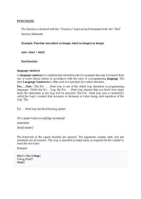 Image result for Visual Basic Functions Code Example