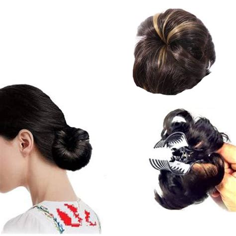 Flysales Artificial Juda Hair Bun With Clutcher Hair Accessories Hair ...