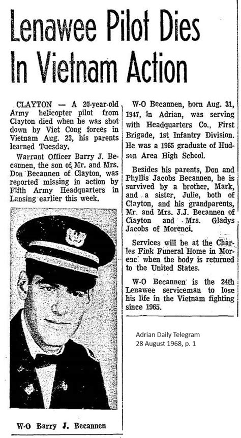 Obituaries of the Fallen