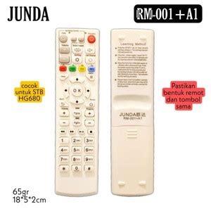 Jual REMOTE STB DVB INDIHOME FIBERHOME TERBARU JUNDA RM 001+A1 HG680 ...