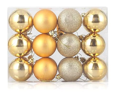 Buy VR Creatives 12 Pcs Small Golden Balls Christmas Tree Xmas Tree ...