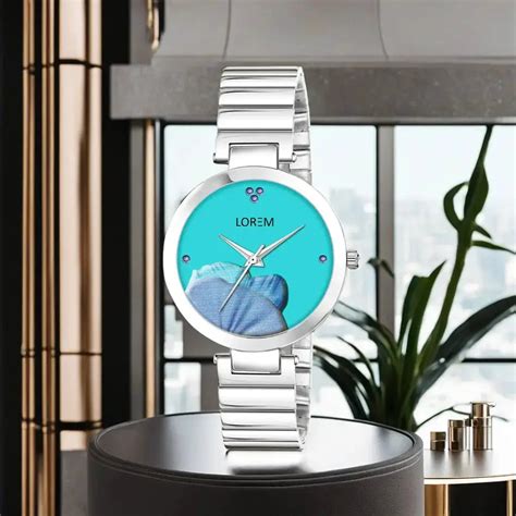 LOREM Sky Blue Flower Designer Analog Watch For Women LR310 – HalfPe