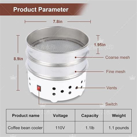 Buy WISSXOER Coffee Bean cooler Electric Coffee Roasting Cooling ...