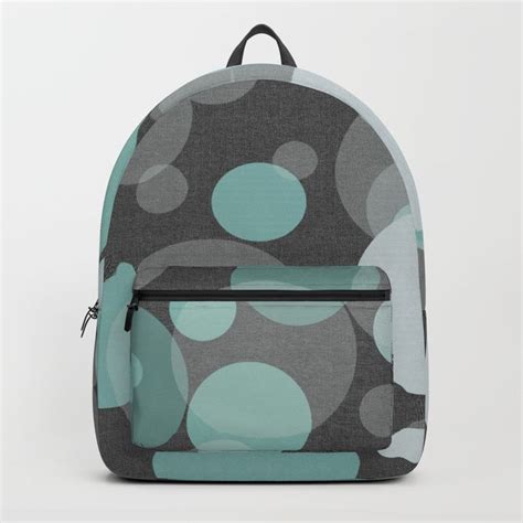 Mint Polka Dots Backpack. One size fits all men and women, with heavy ...