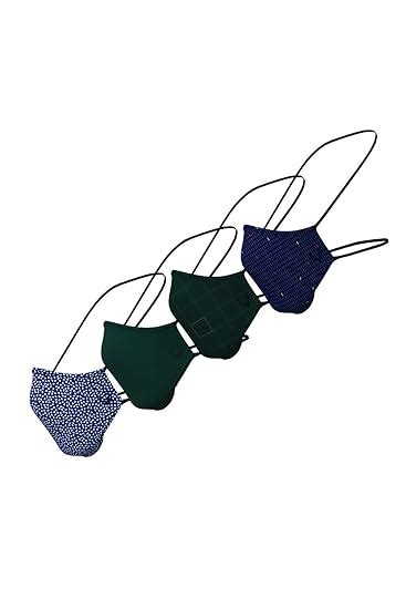 Allen Solly Unisex 3 Ply Outdoor Protective Face Masks Pack of 4 ...