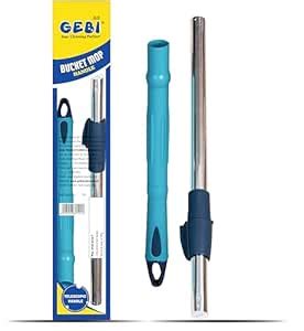 Gebi Bucket Mop Handle | Telescopic Stainless Steel Rod with Microfiber ...