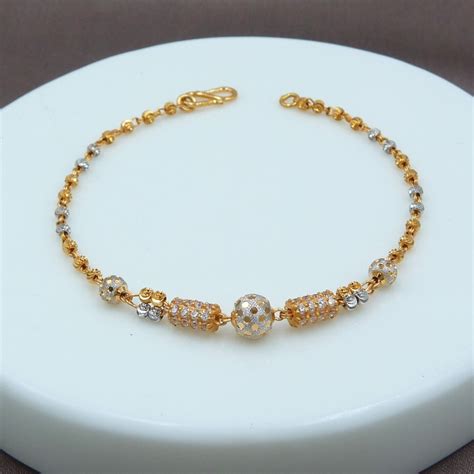 Buy quality CNC Fancy Lady 22k Gold Bracelet in Rajkot