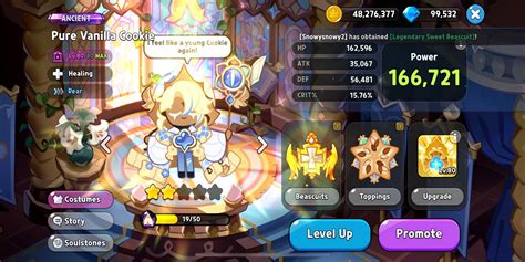 Cookie Run Kingdom: Pure Vanilla Cookie Build and Best Toppings - how old is pure vanilla cookie