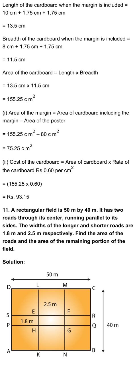 RD Sharma Class 7 Maths Chapter 20 – Mensuration – I (Perimeter and ...