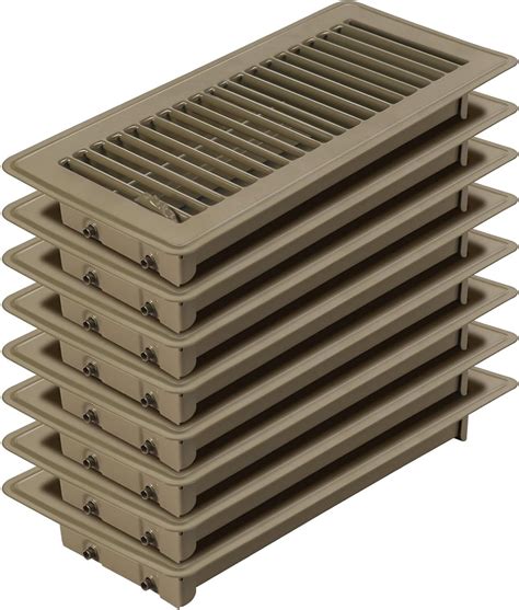 Amazon.com: Pluden 8PCS 4" x 10" Floor Register, Heavy Duty Floor Vents ...