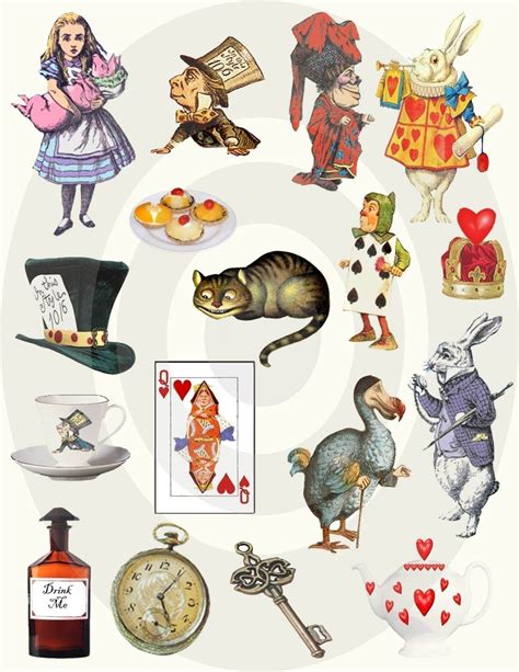 Alice In Wonderland Printable Characters