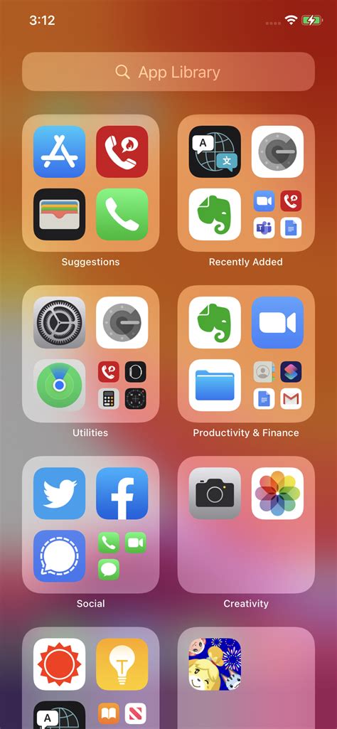 Image result for App Library iOS 14