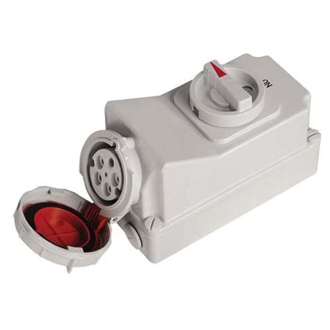 PI02S IP67 Industrial Vertical Interlocked Duo Switch Socket with MCB ...