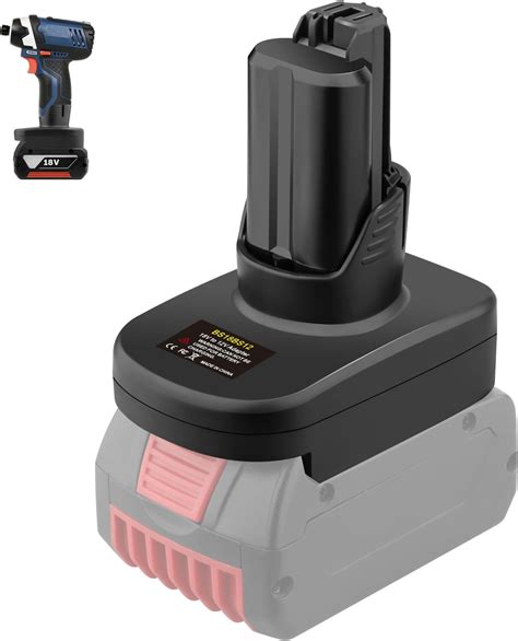 BS18BS12 Battery Adapter for Bosch 18V Converter for Bos12 V Li-Ion Power Tools, Adapter for Bos ...