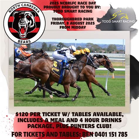 2025 NCBRLFC RACE DAY, Thoroughbred Park, Canberra, 8 August 2025 ...