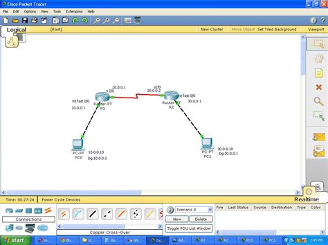 Serial Interface Packet Tracer 的图像结果