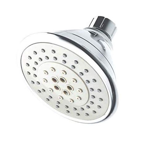 ECO365 5 Function Airoxy Round Chrome Polished Finish Shower Head for ...
