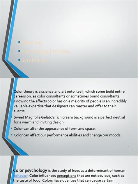the emotions of color,meaning,symbolism&psychology | PDF | Color | Red