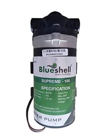 SHBM Blueshell RO Booster Pump 100 GPD, Compatible with All Storage ...
