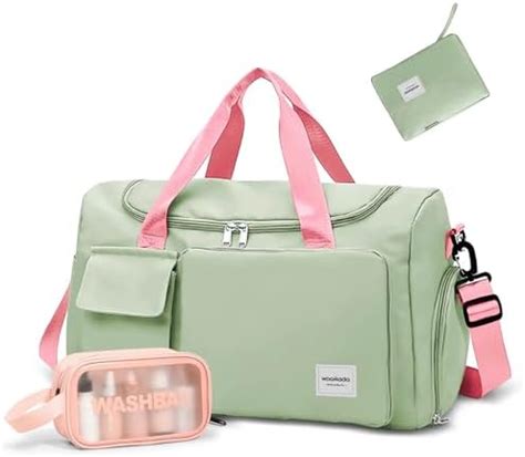 Buy WOOMADA Women's Travel Duffel Bag, Travel Overnight Tote with Shoe ...