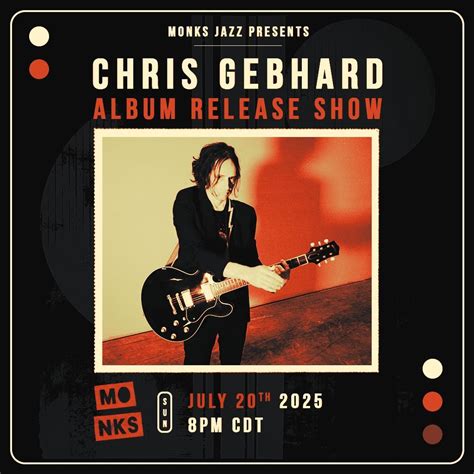 Chris Gebhards Album Release Show, 501 Pedernales St BLDG #2E, Austin ...