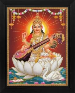 Goddess Saraswati Poster Paper Print - Art & Paintings, Religious ...