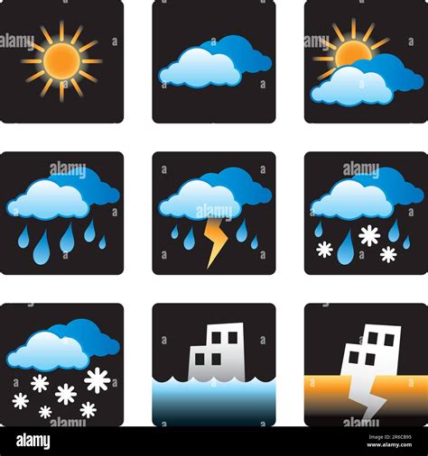 Weather Forecast Symbols Rain
