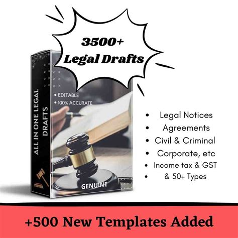 3500+ Legal Drafts Templates Bundle | Instant Download at ₹499 | Hindi ...