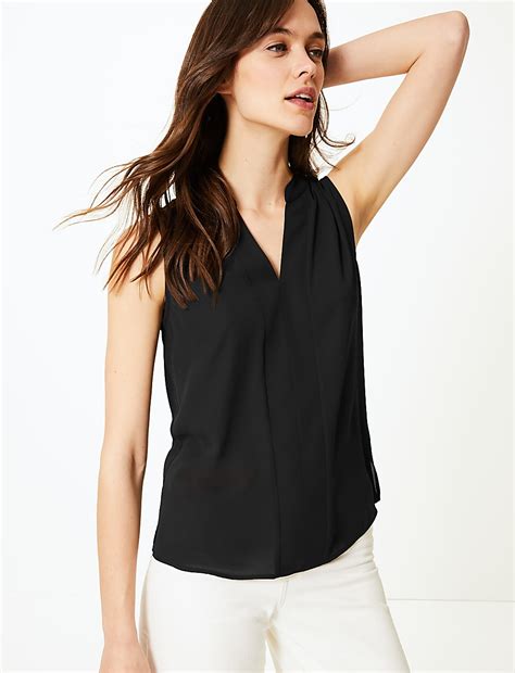 Buy V-Neck Shell Top at Marks & Spencer
