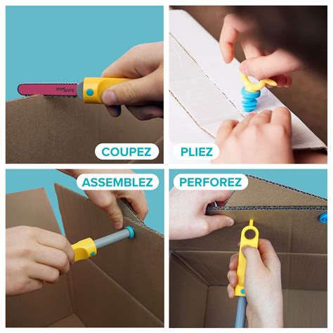 Makedo Invent| Cardboard Construction Tools for Kids Age 5+ | 360 Piece ...