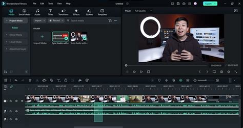 Sync Audio With Video With Filmora