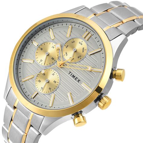 TIMEX Men Grey Round Dial Analog Watch - TW000T320