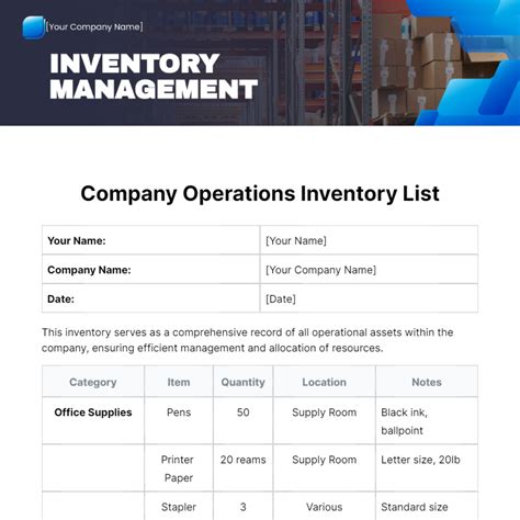 Image result for Inventory Manager Script Template