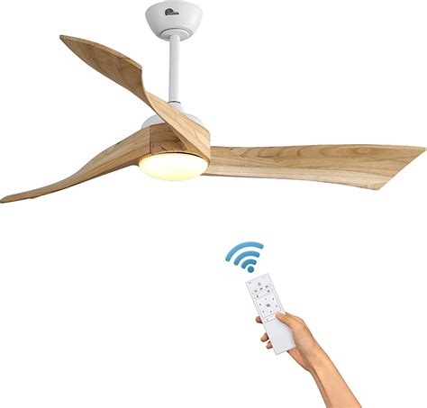 Buy Sofucor Ceiling Fan 52 Inch Wood Ceiling Fan with Lights Remote ...