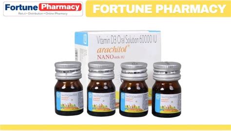 Arachitol Nano Bottle 60K IU Vitamin D3 Oral Solution (5ml each)