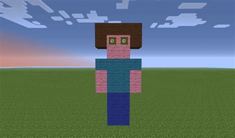 Image result for Minecraft Steve Skin Statue Tutorial