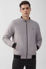 Buy Men Grey Solid Casual Jacket Online - 962812 | Peter England
