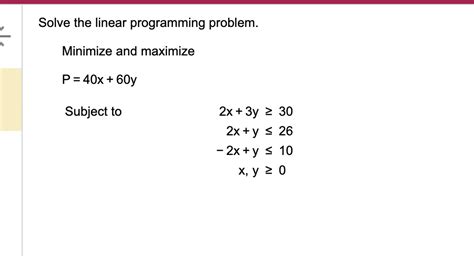 Minimize Calculator Linear Programming 的图像结果
