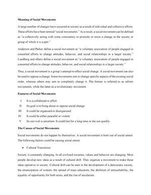 Strain and Breakdown Theories of Social Movements - Strain and ...