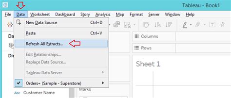 Image result for Tableau Creating Extracts