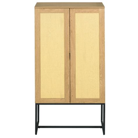 Buy Happy Family - Wicker Locker 2 Door High Cabinet Sideboard Rattan ...